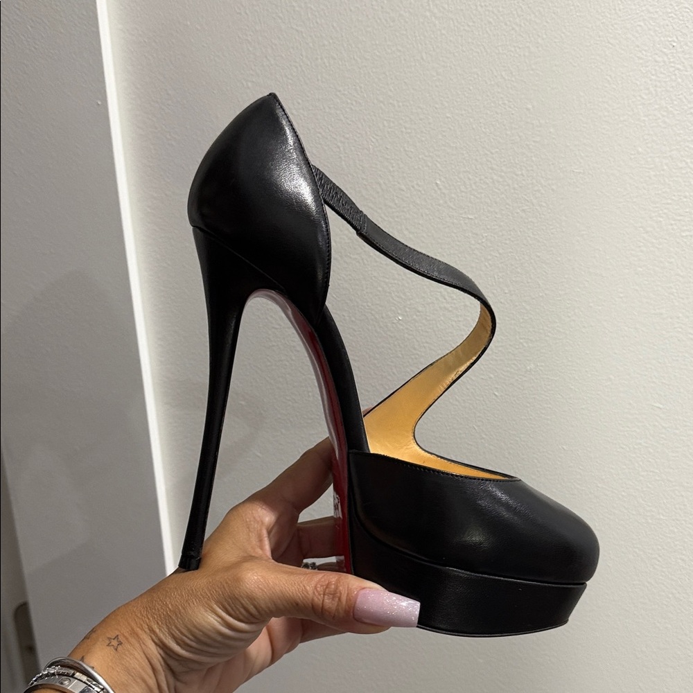 Christian Louboutin Black Platform Heels